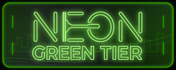 Neon Loyalty Rewards Green tier